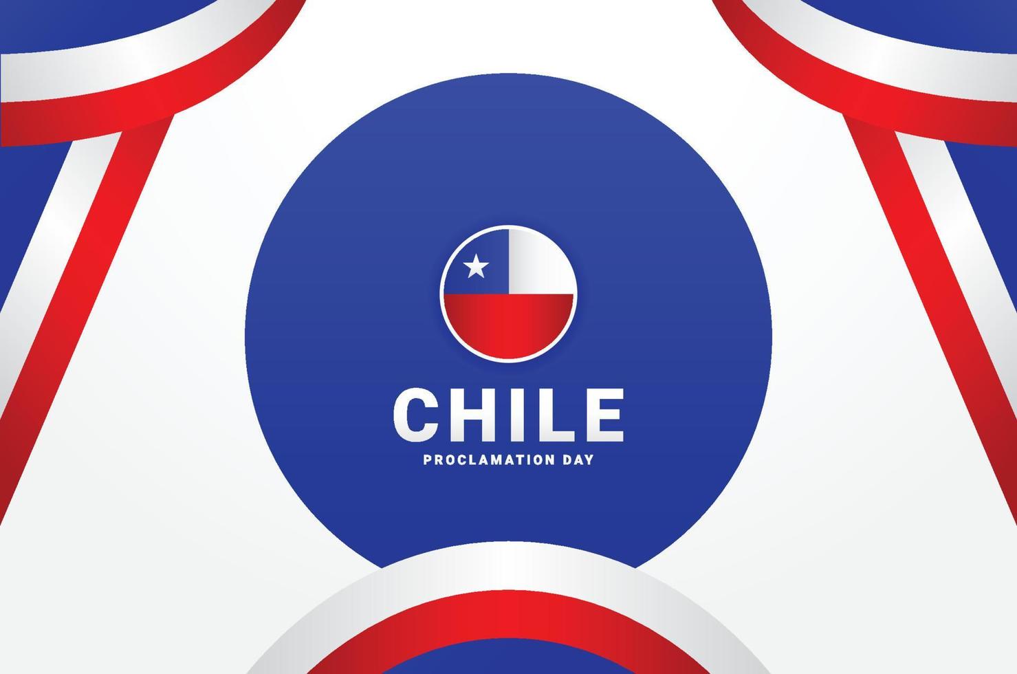 Chile proclamação dia Projeto vetor