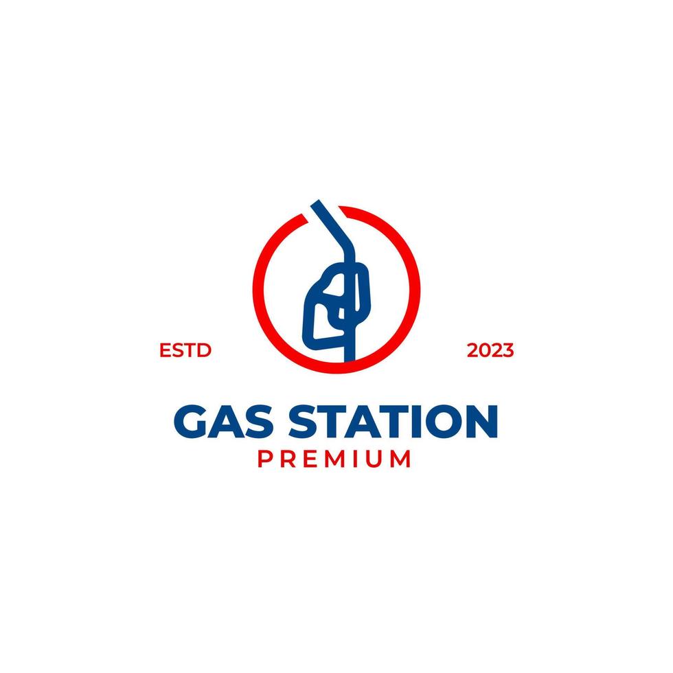 vetor gasolina bomba logotipo Projeto conceito ilustração idéia