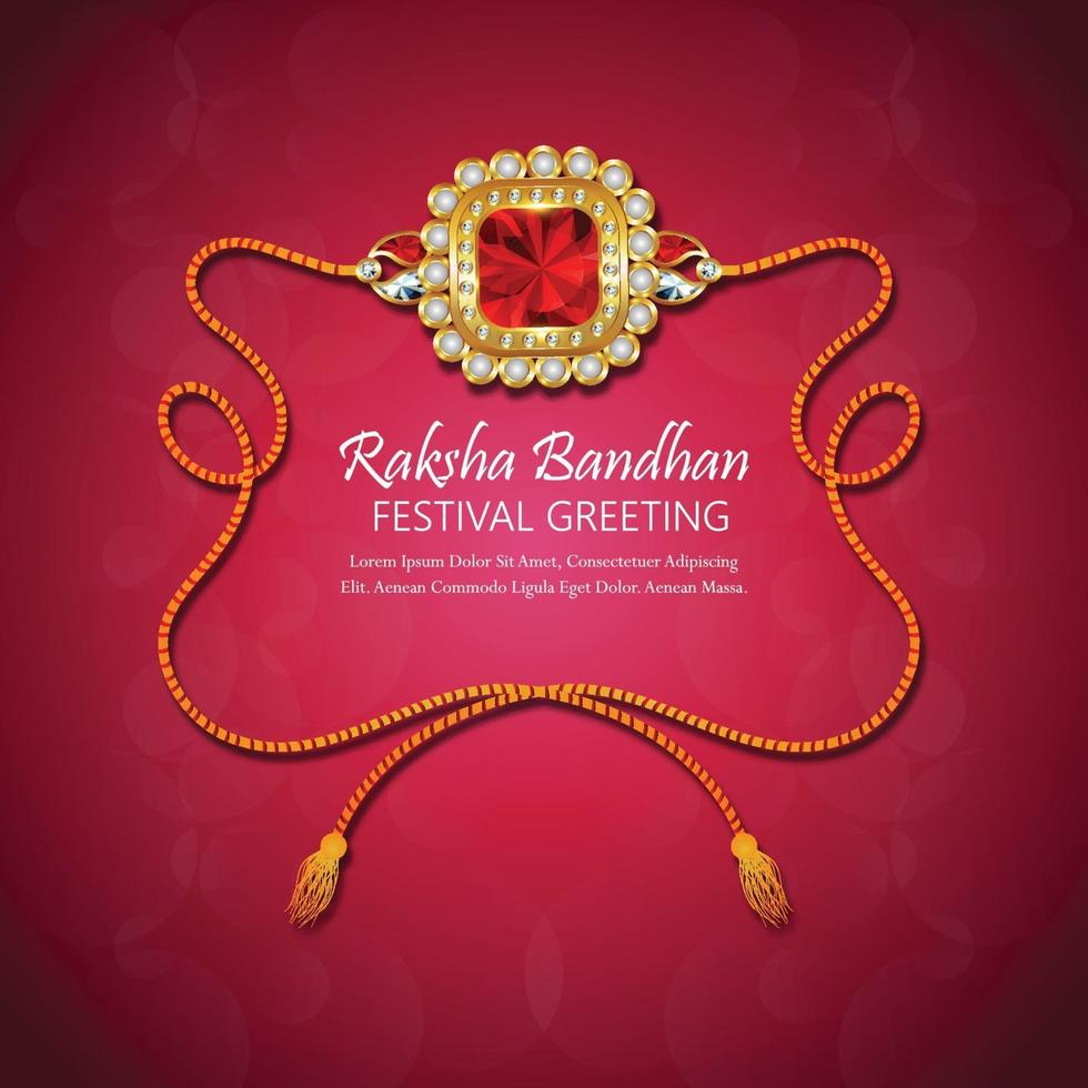ilustração criativa do feliz fundo do festival indiano raksha bandhan vetor