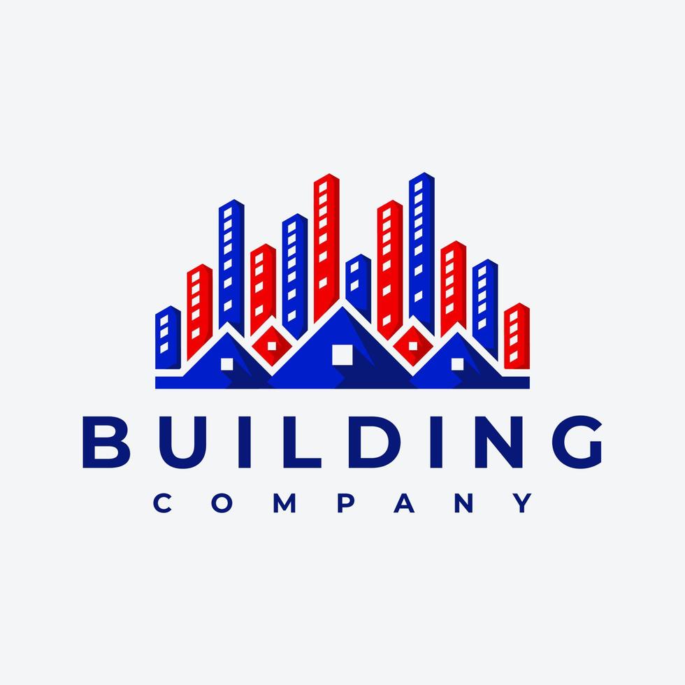 Unidos estados casa construção logotipo Projeto modelo. nos realty cidade logotipo branding. vetor