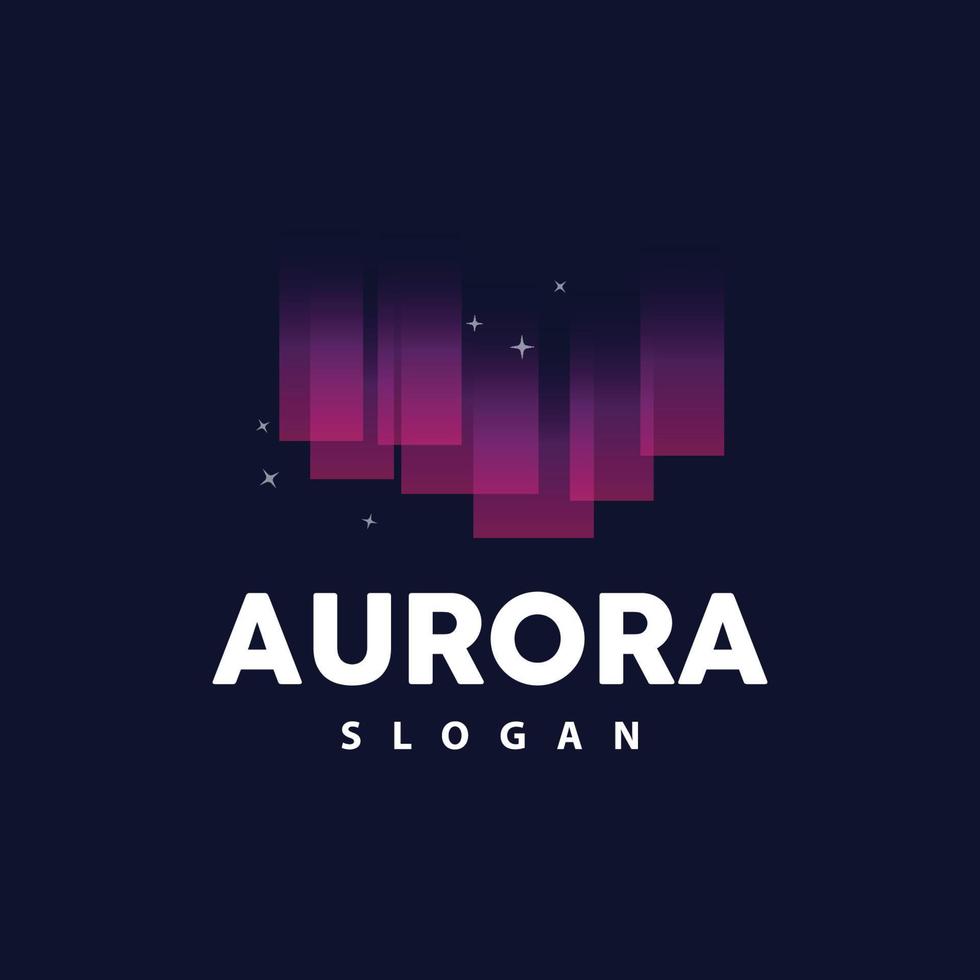 aurora logotipo, luz onda vetor, natureza panorama projeto, produtos marca modelo ilustração ícone vetor