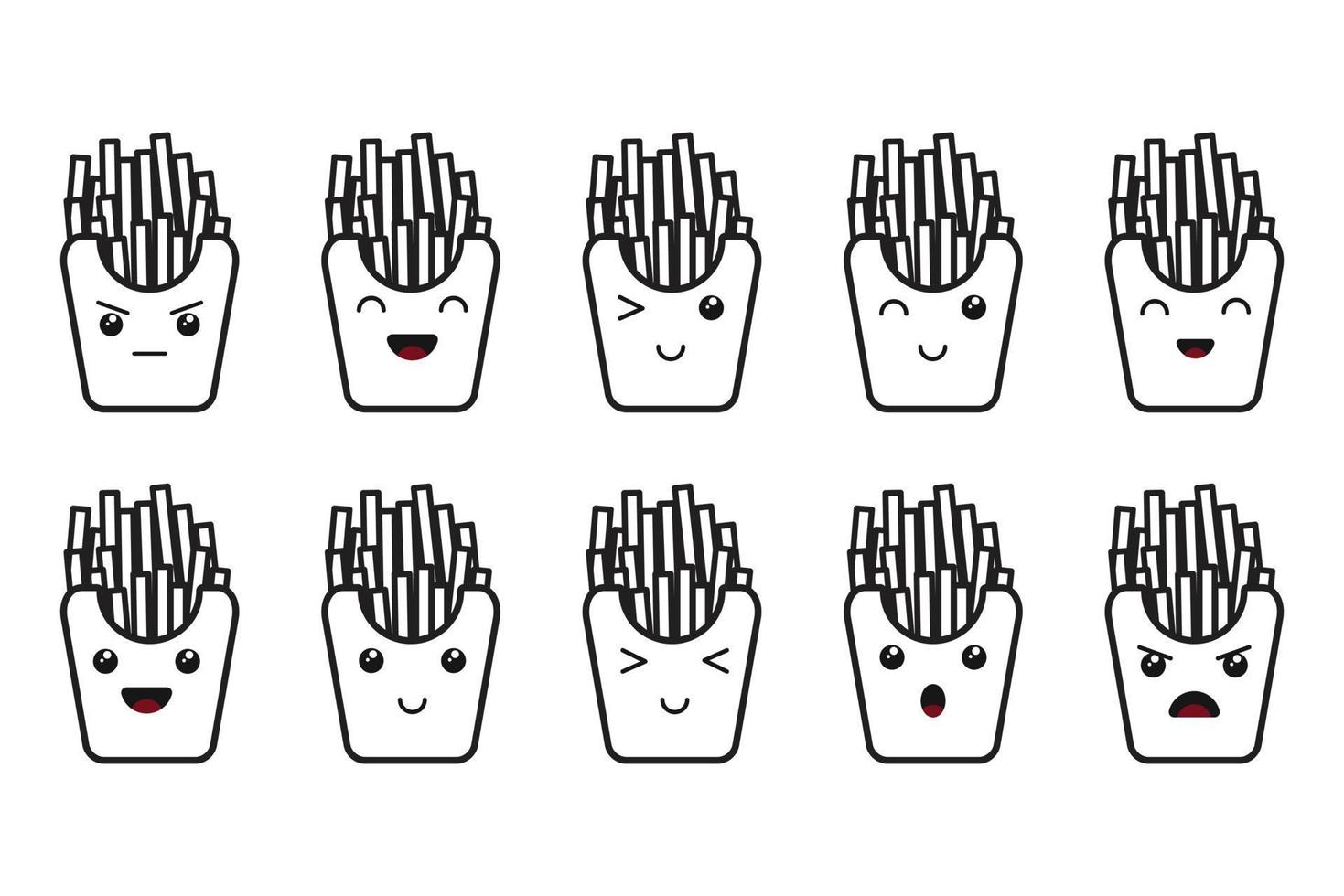 fofa kawaii ícone ilustração personagem desenho animado vetor face Projeto fundo Comida japonês elemento doce emoji gráfico emoticon