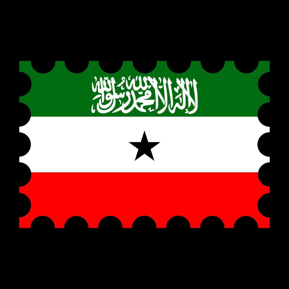 postagem carimbo com Somalilândia bandeira. vetor ilustração.