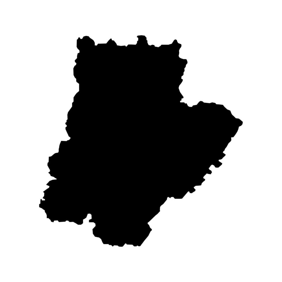 Bragança mapa, distrito do Portugal. vetor ilustração.
