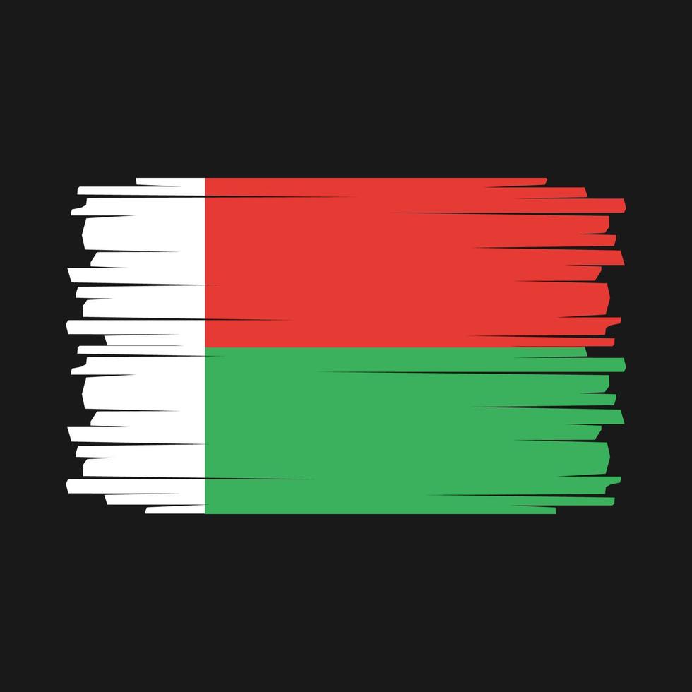 vetor da bandeira de madagascar