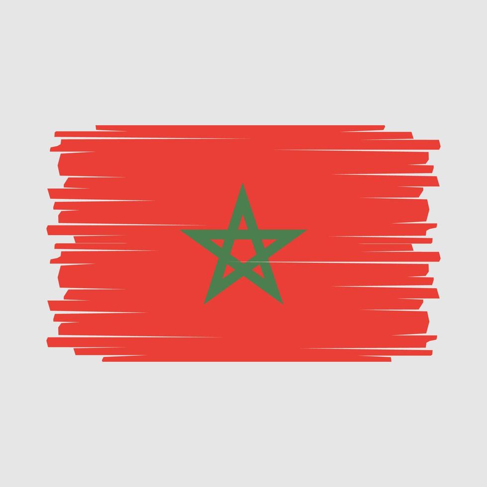 vetor de bandeira de Marrocos