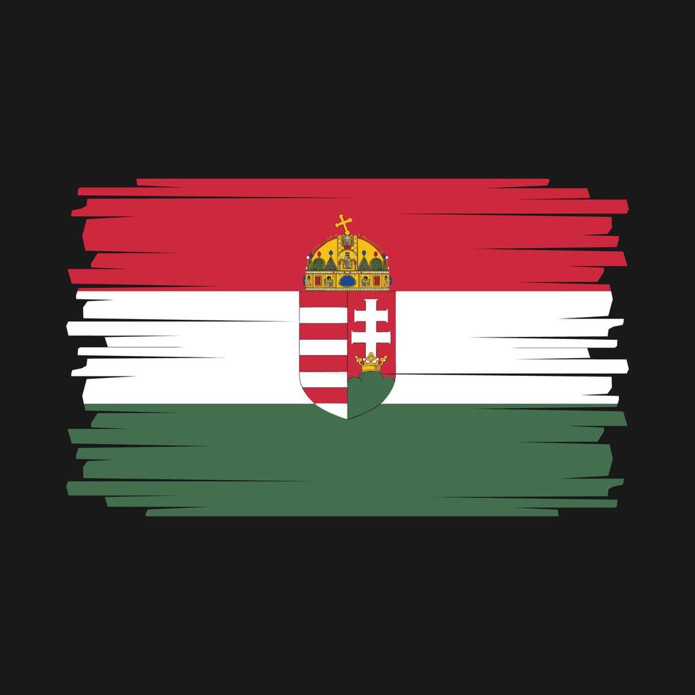 vetor bandeira da hungria