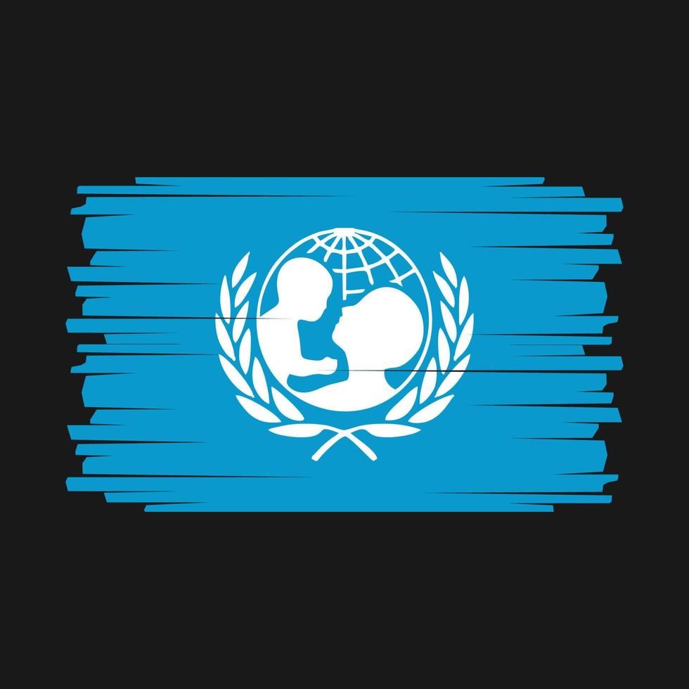 unicef bandeira vetor