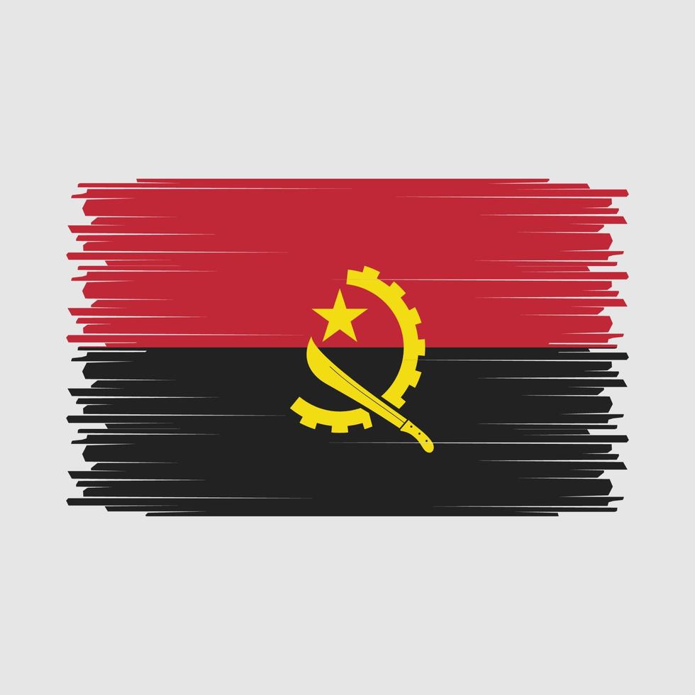 vetor da bandeira de angola