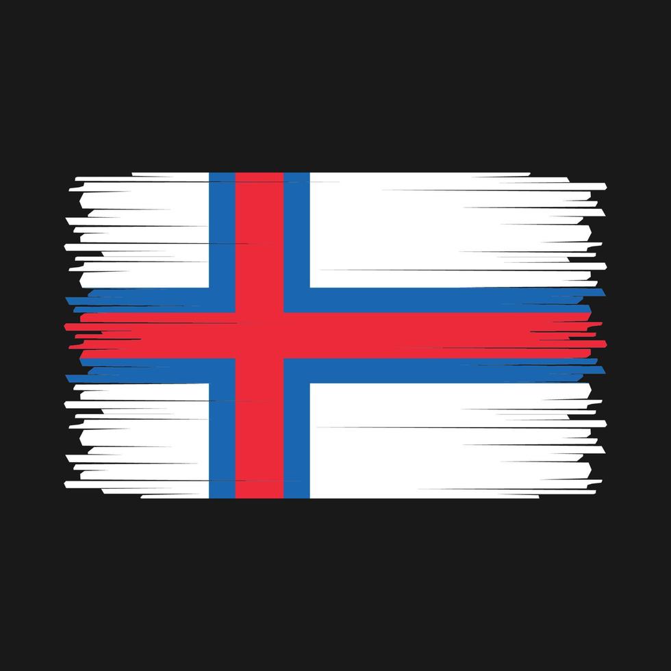 vetor de bandeira das ilhas faroe