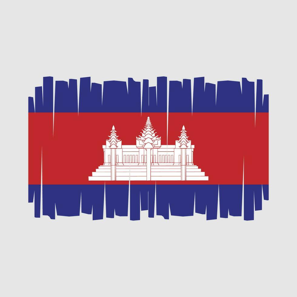 vetor da bandeira do camboja
