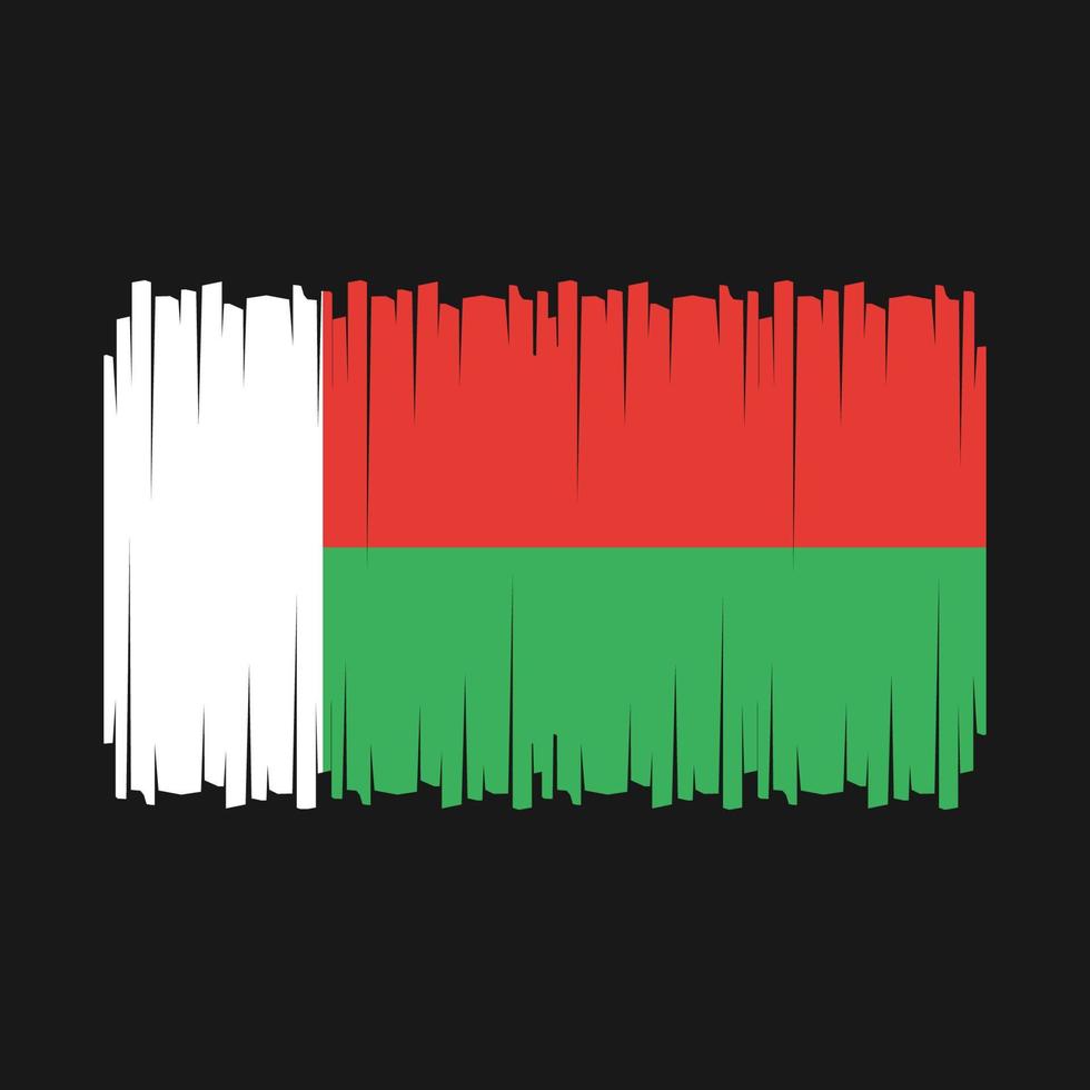 vetor da bandeira de madagascar