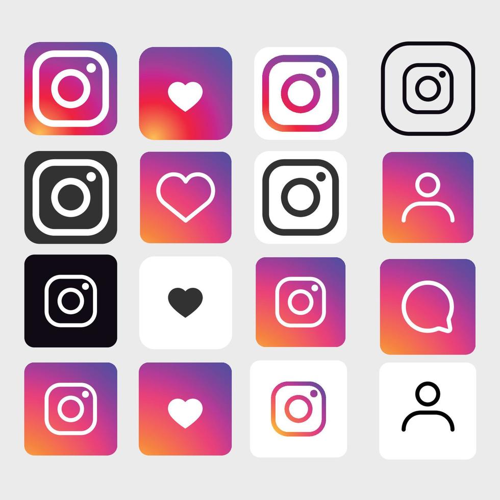 ícone do logotipo do instagram vetor