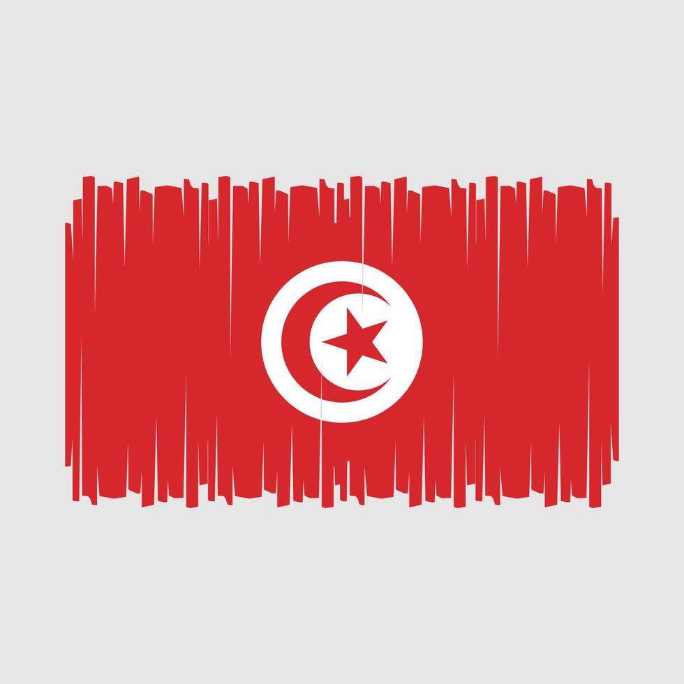 vetor de bandeira da tunísia