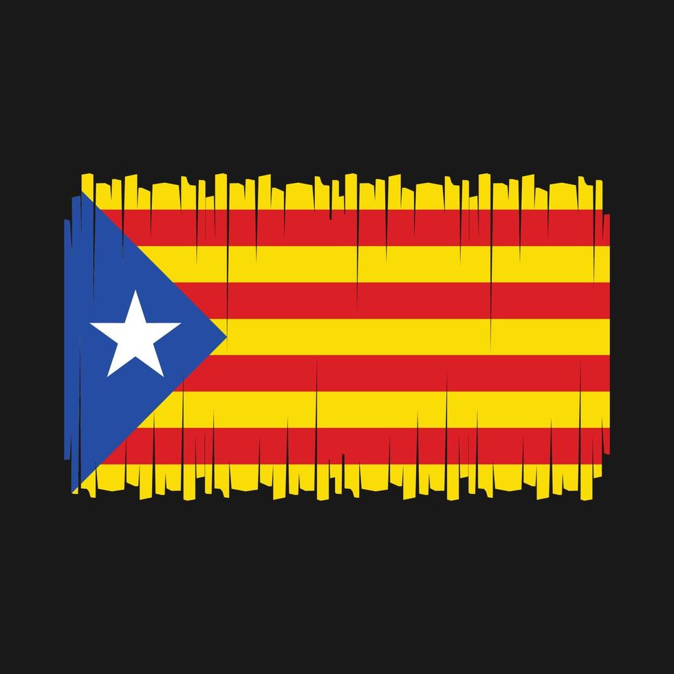 vetor bandeira da catalunha