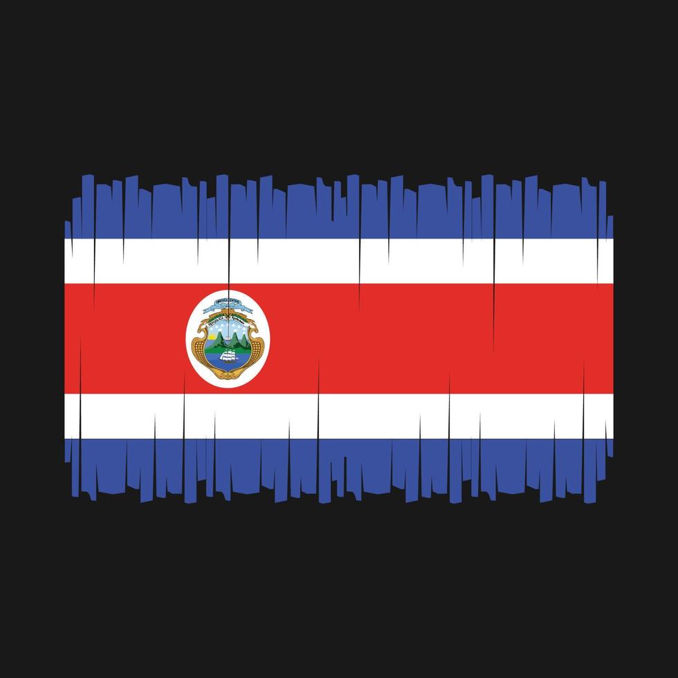 vetor da bandeira da costa rica