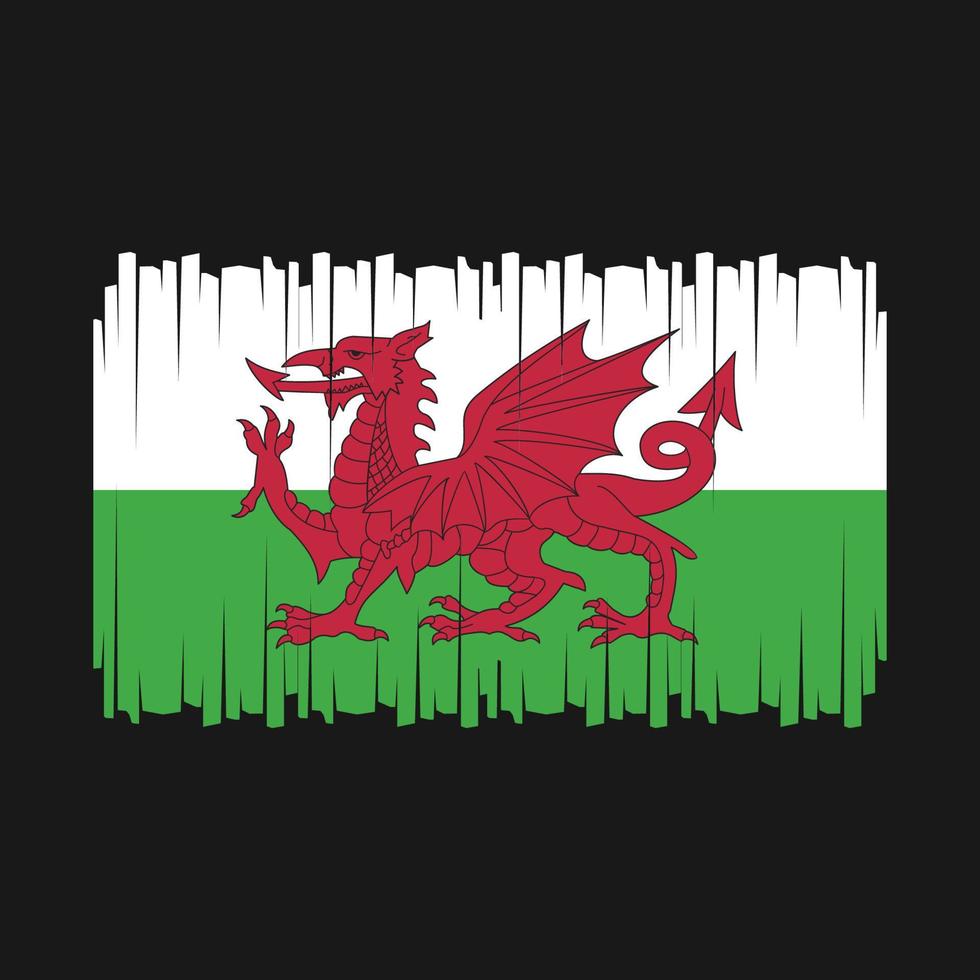 vetor bandeira wales