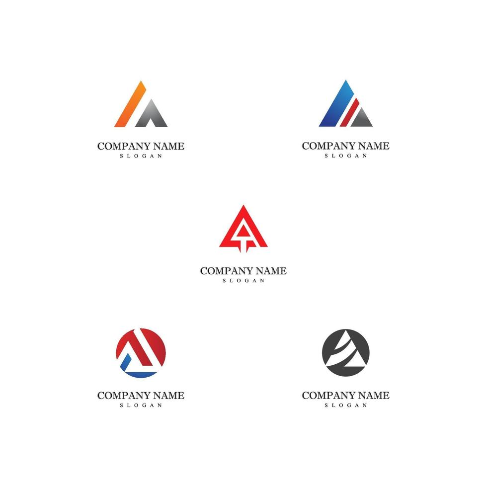 definir uma carta logotipo modelo vetor ícone ilustração design