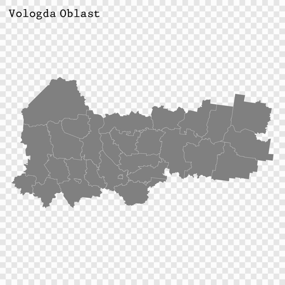 Alto qualidade mapa é uma região do Rússia vetor