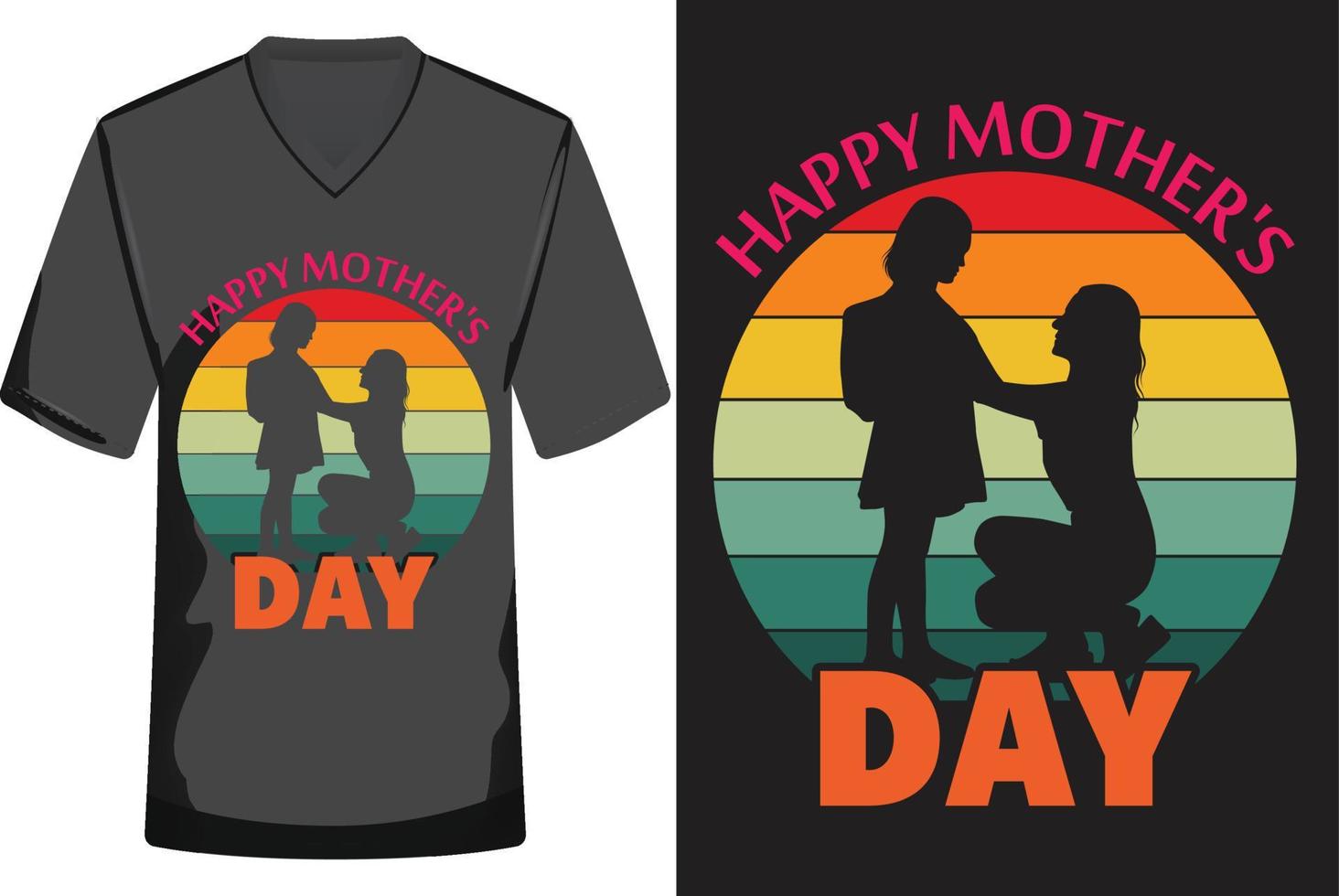 vetor de design de camiseta de tipografia do dia das mães
