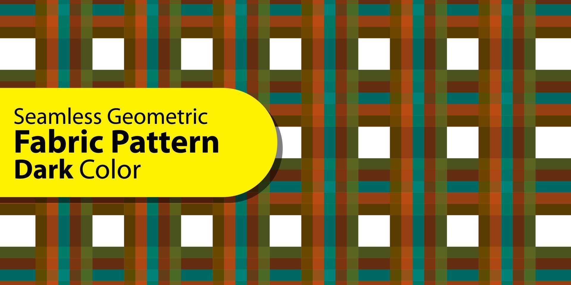desatado geométrico tecido padrão escuro cor vetor