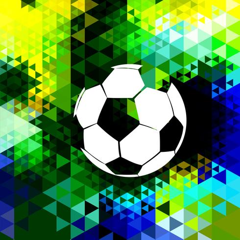 design de futebol colorido vetor