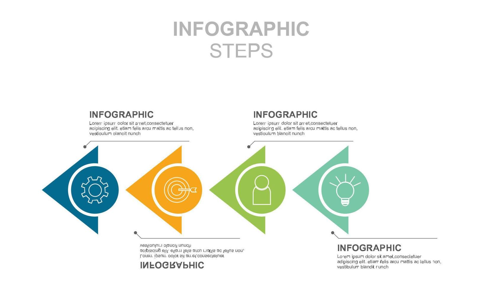 Barra gráfico, infográfico modelo para apresentação vetor ilustração