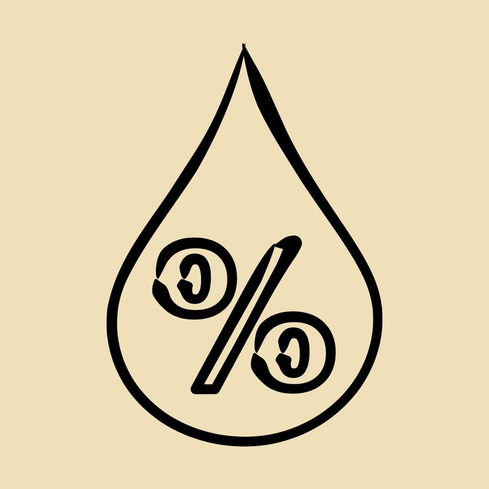 ícone umidade. clima elementos símbolo. ícones dentro mão desenhado estilo. Boa para impressões, rede, Smartphone aplicativo, cartazes, infográficos, logotipo, sinal, etc. vetor