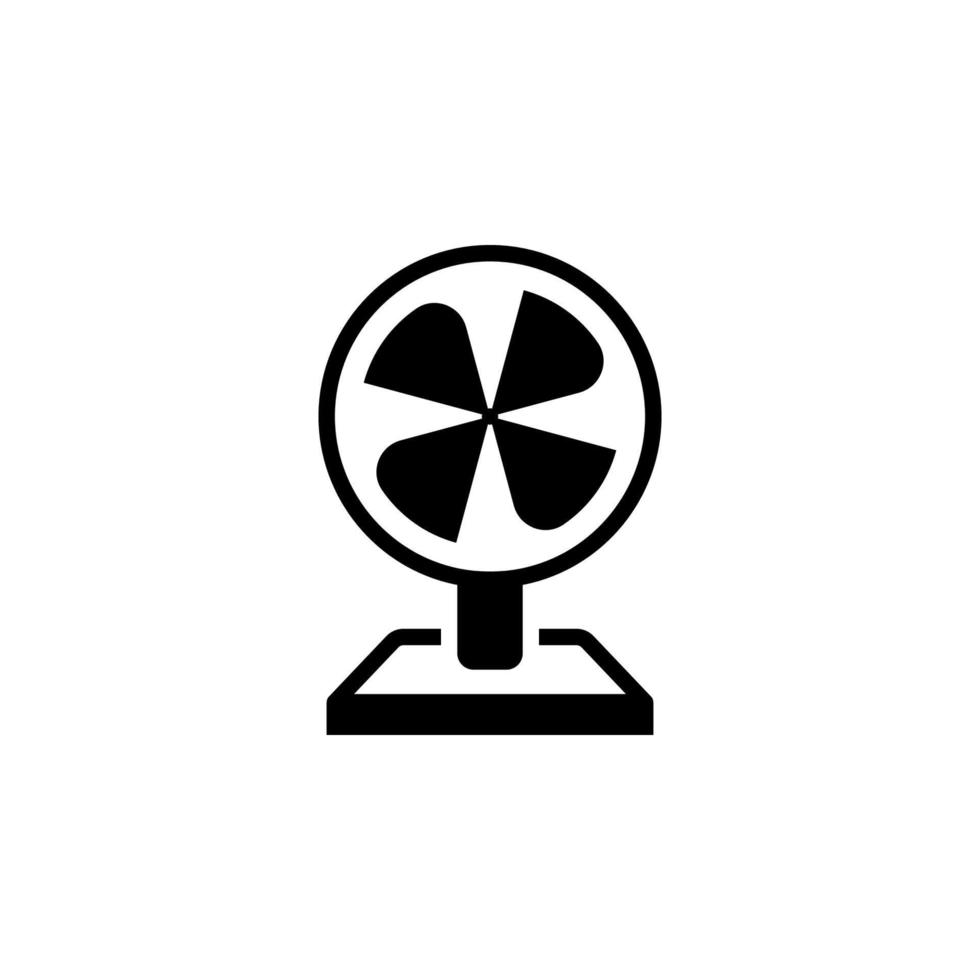 elétrico ventilador ícone vetor com glifo estilo