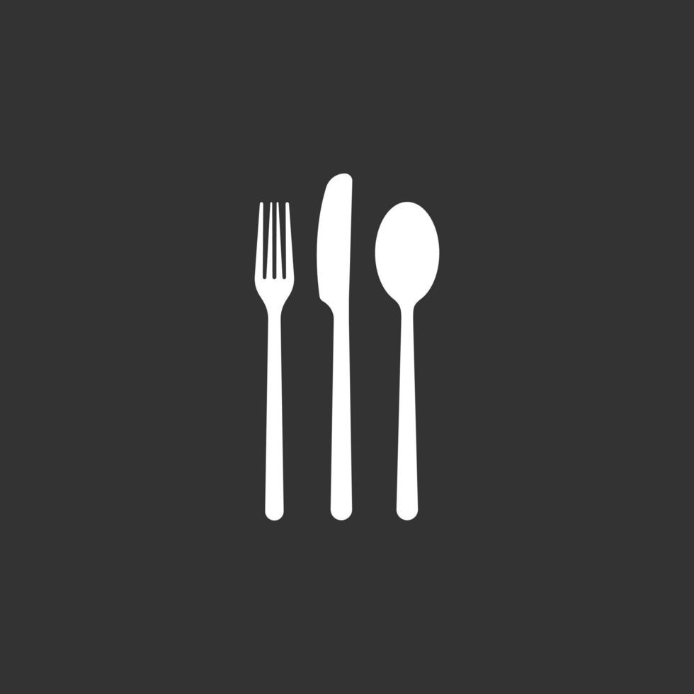talheres ícone vetor para restaurante e Comida símbolo. garfo, colher e faca ícone