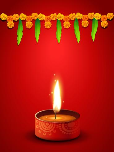 diwali diya vetor