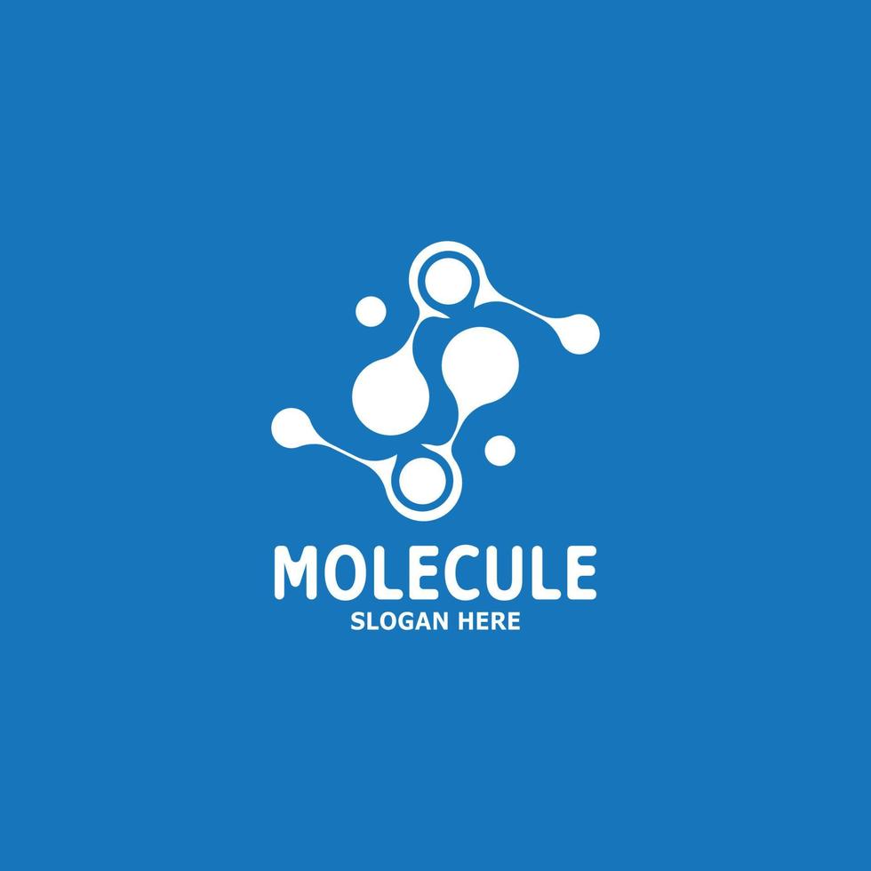 molécula logotipo vetor modelo ilustração