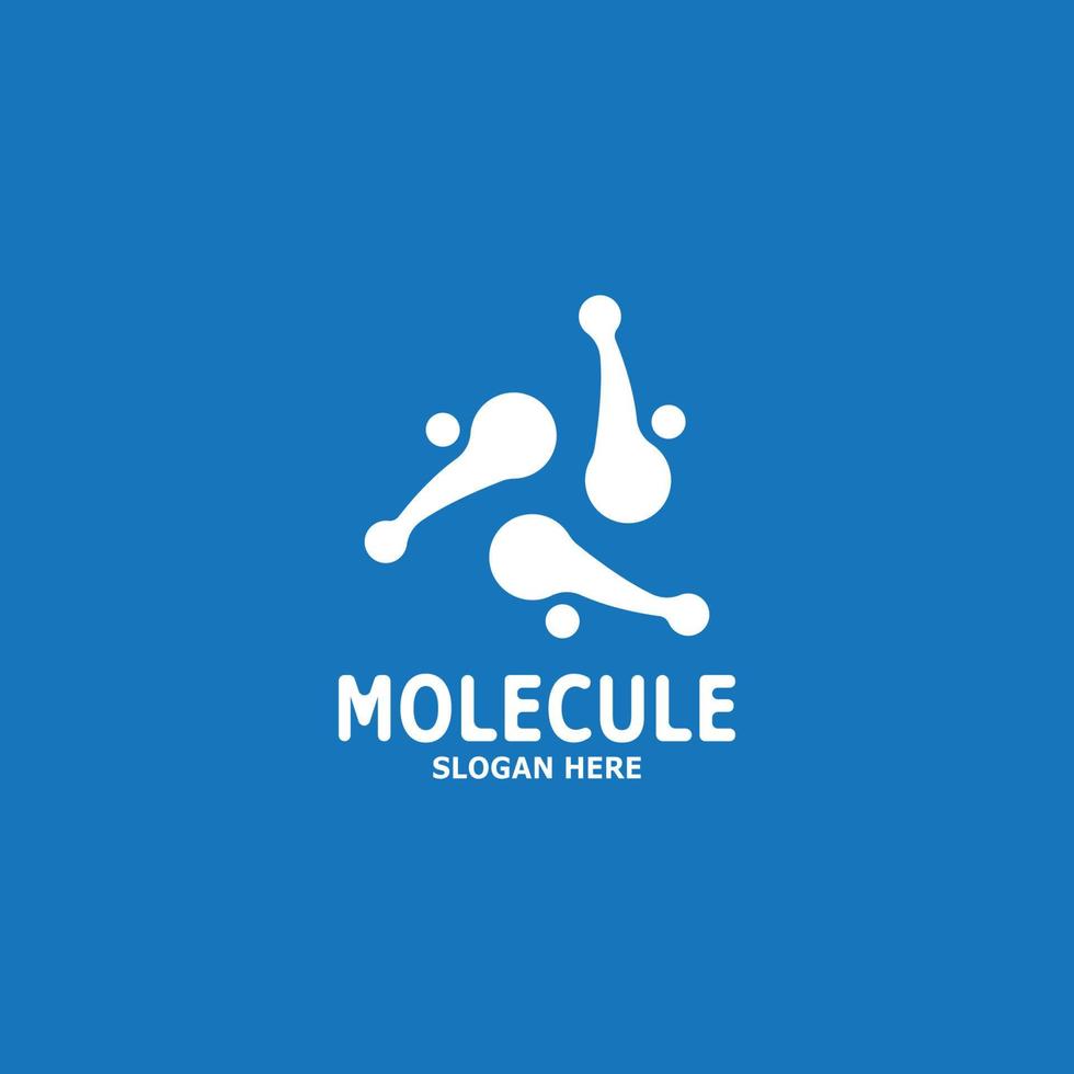 molécula logotipo vetor modelo ilustração