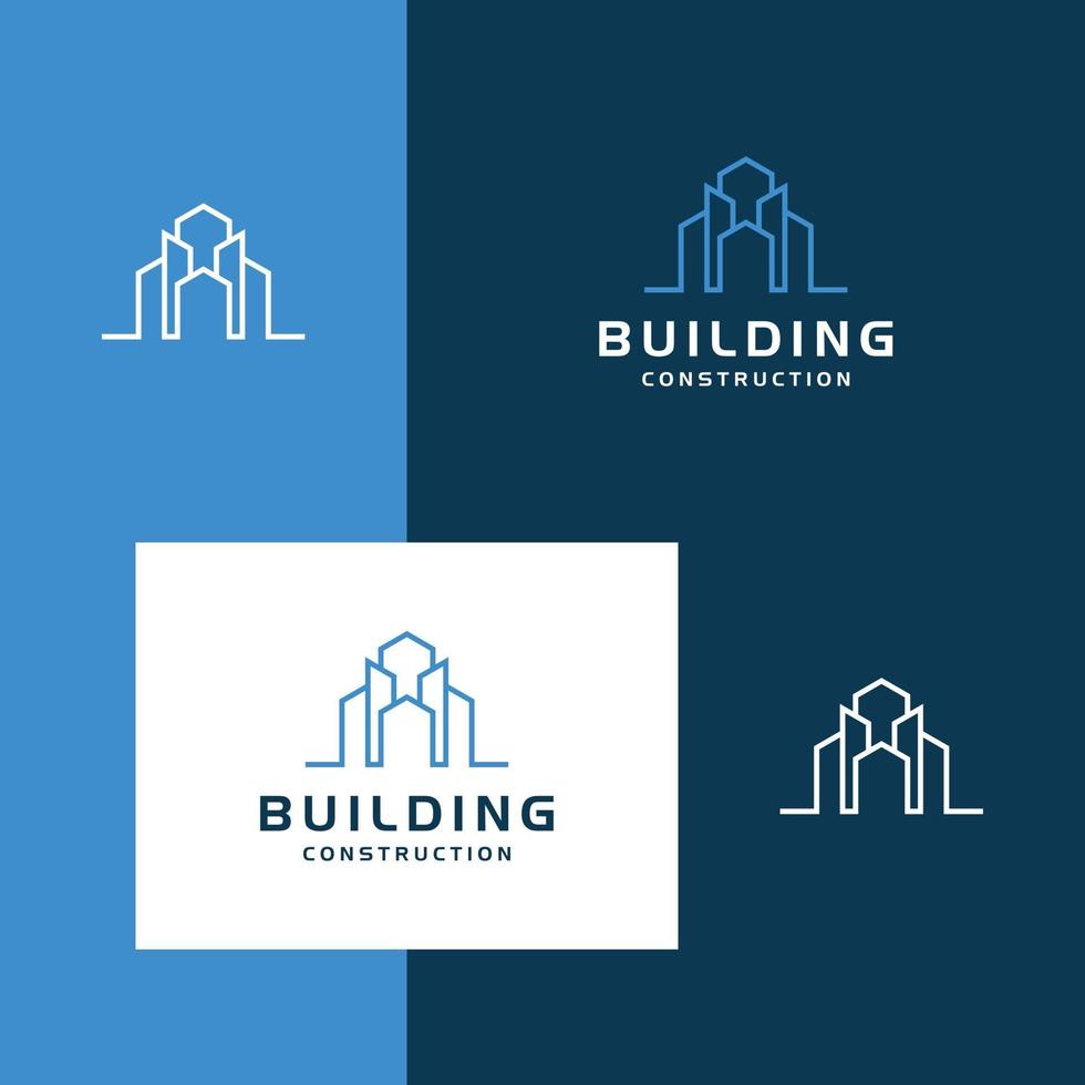 construção de design de logotipo vetor