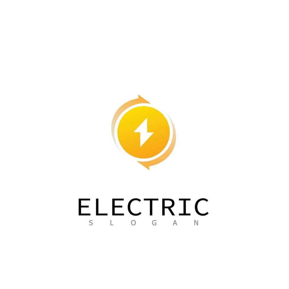 elétrico poder moderno técnico tecnologia logotipo Projeto vetor