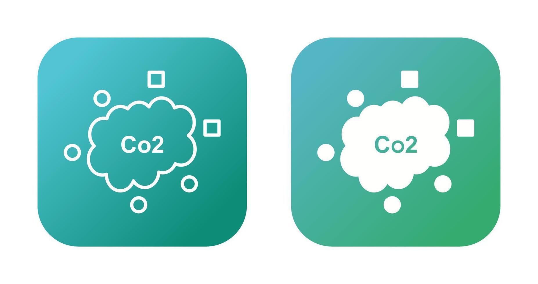 ícone de vetor de dióxido de carbono