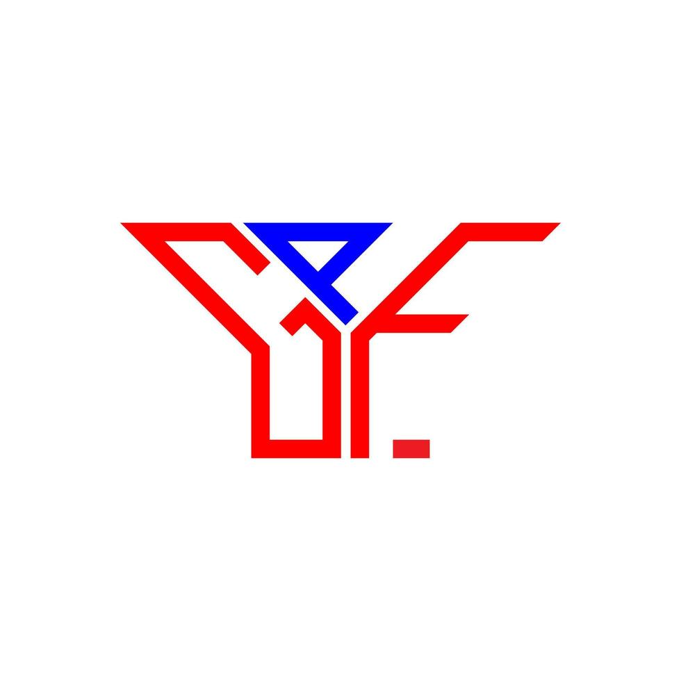 design criativo do logotipo da carta gpf com gráfico vetorial, logotipo gpf simples e moderno. vetor