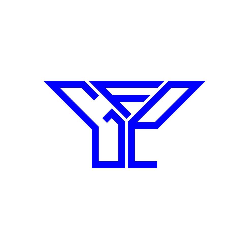 design criativo do logotipo da carta gfp com gráfico vetorial, logotipo simples e moderno gfp. vetor