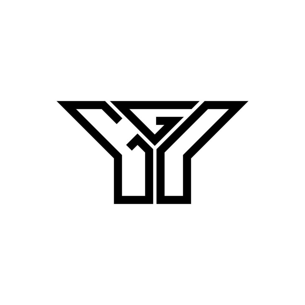 design criativo do logotipo da letra ggd com gráfico vetorial, logotipo simples e moderno ggd. vetor