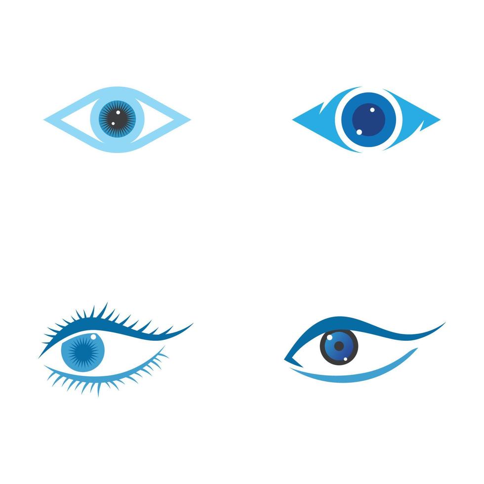 design de logotipo de vetor para cuidados com os olhos