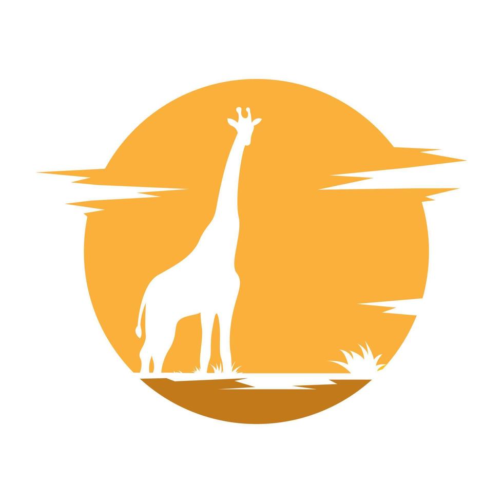 girafa logotipo ícone Projeto vetor