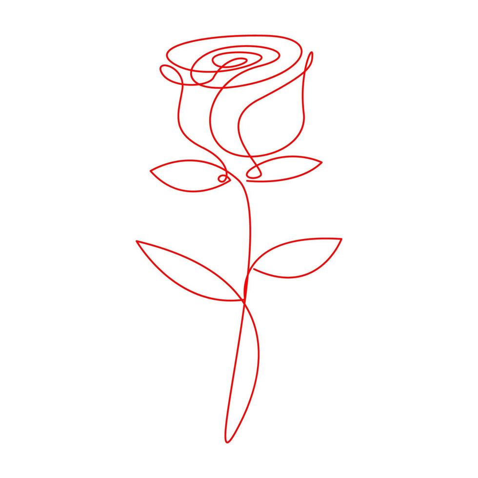 design de ícone de rosa vetor