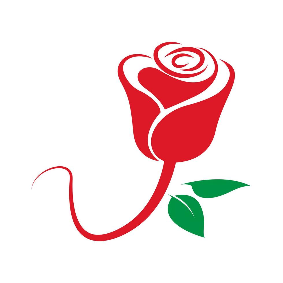 design de ícone de rosa vetor