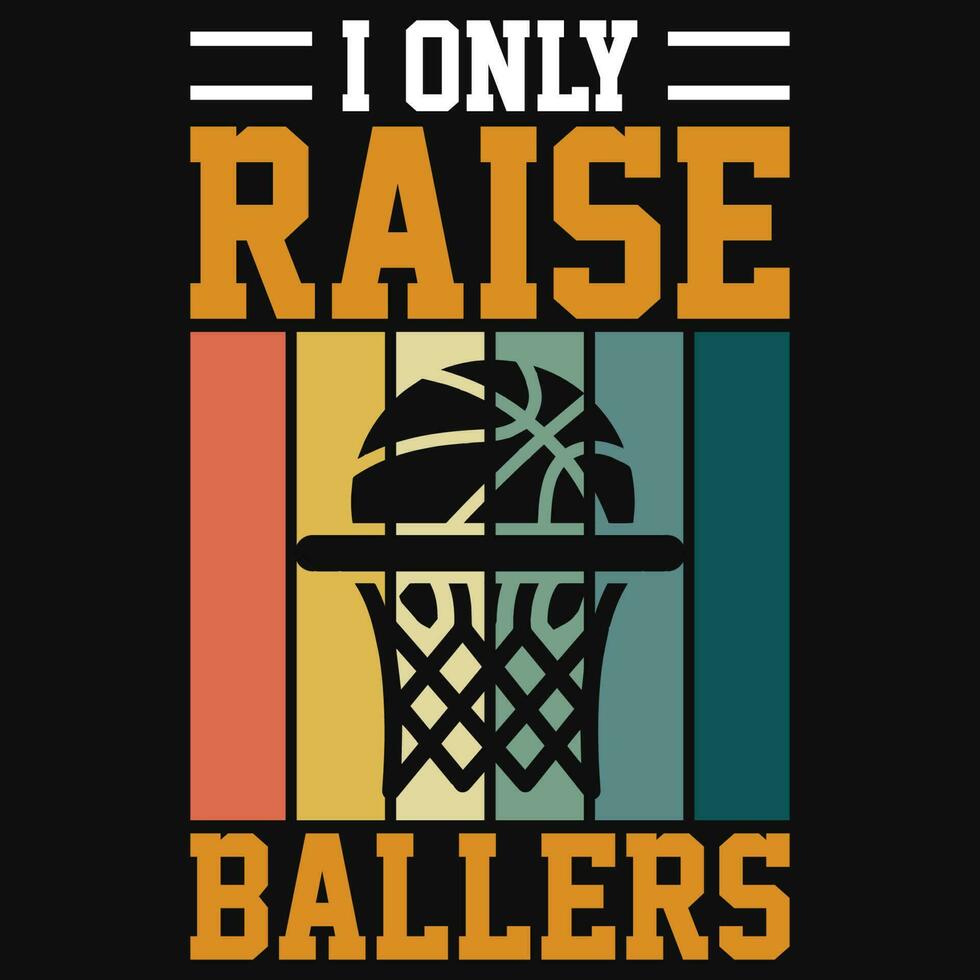 basquetebol jogando tipográfico gráfico safras camiseta Projeto vetor