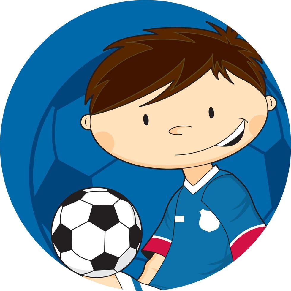 fofa desenho animado futebol futebol jogador - Esportes ilustração vetor