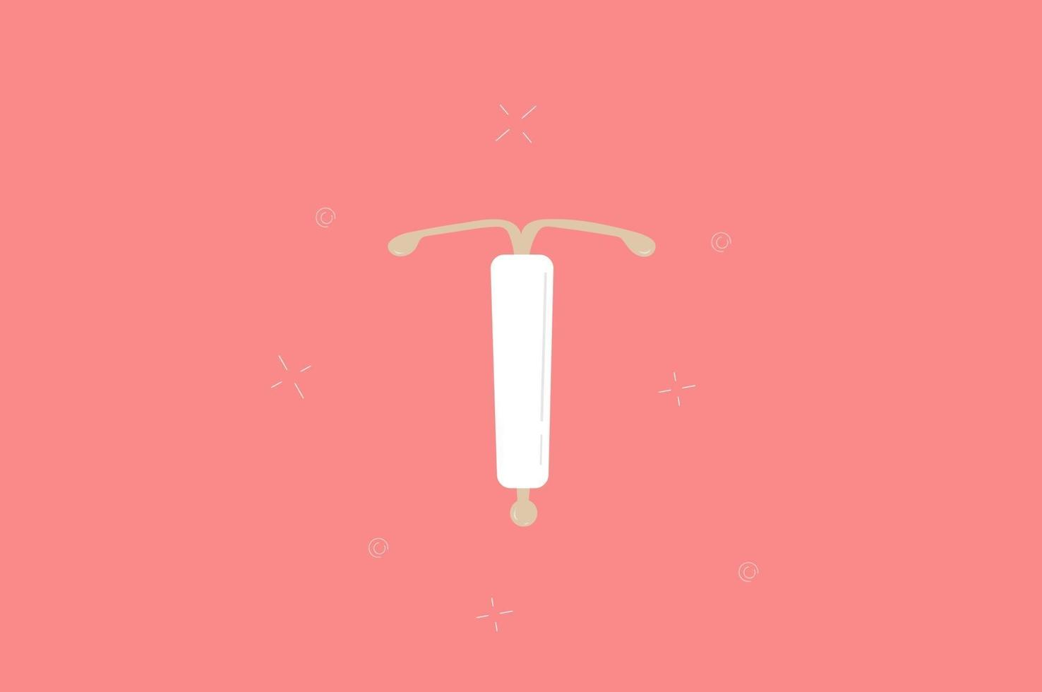 ilustração vetorial de contracepção iud vetor