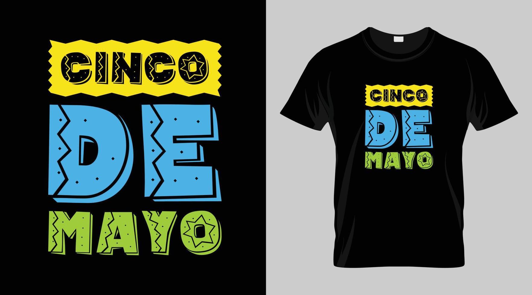 cinco de maionese festival camiseta projeto, mexicano festival vetor camiseta Projeto