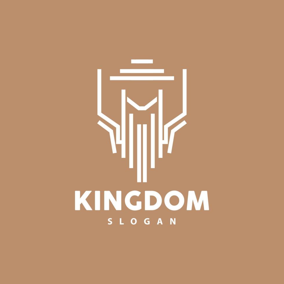 castelo logotipo, elegante minimalista Projeto real torre, reino fortaleza vetor, ilustração modelo ícone vetor