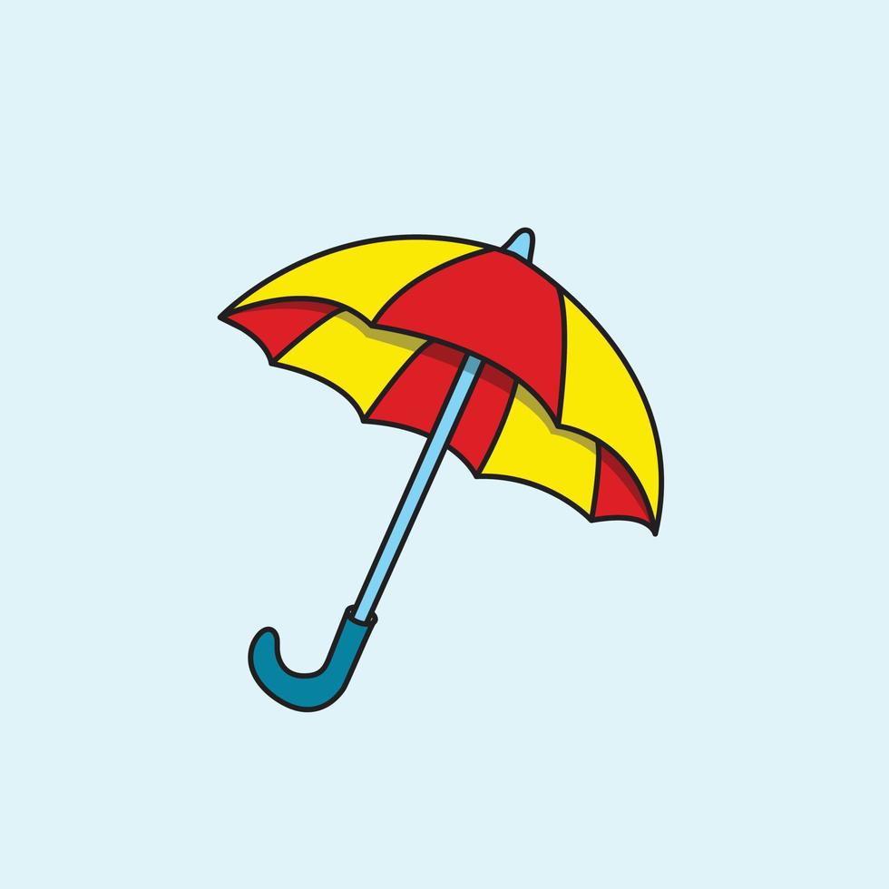 ilustração do guarda-chuva vetor desenhando