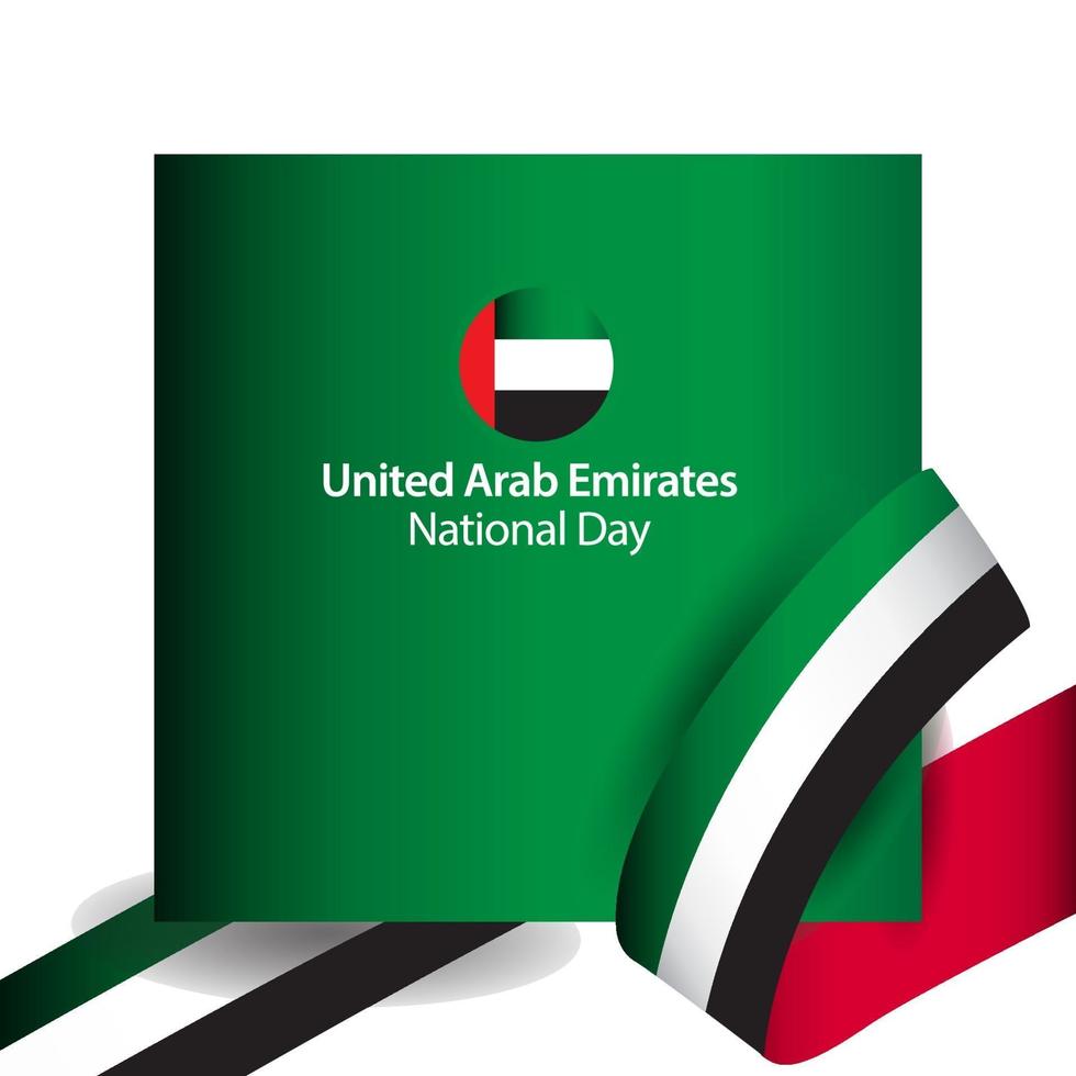emirados árabes unidos ilustração do design do modelo do vetor comemoração do dia nacional